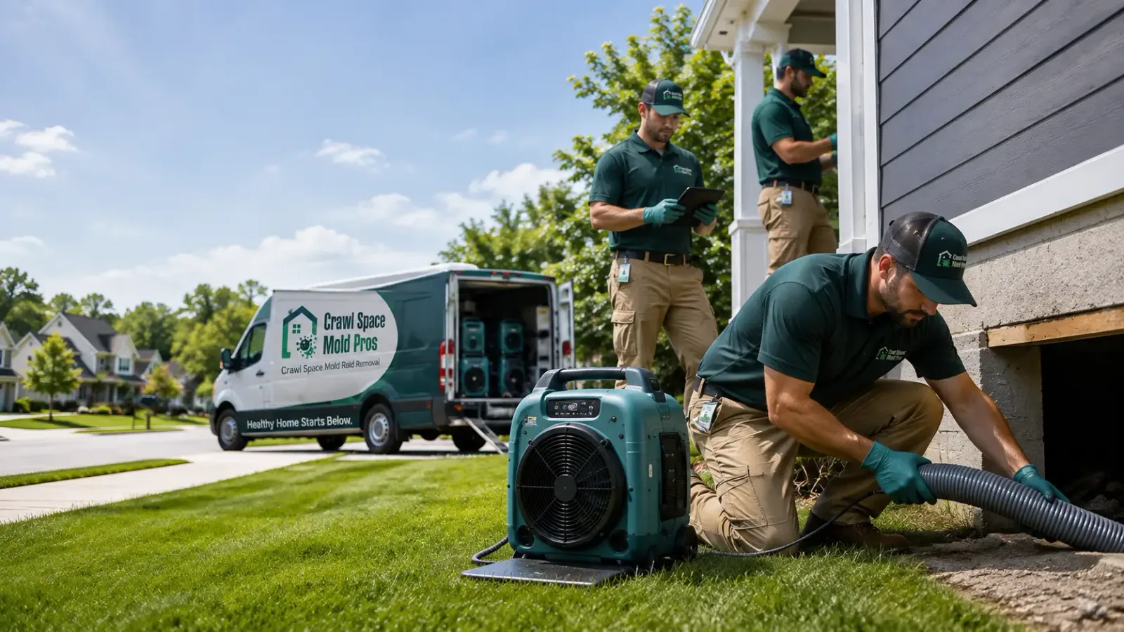 Crawl Space Mold Removal in Plymouth, CA